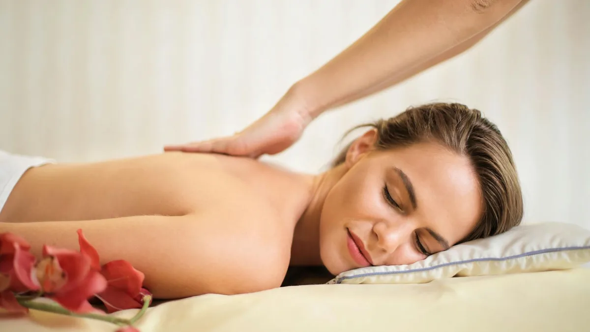 Licensed stock mobile massage setup visual; not a photo of this business