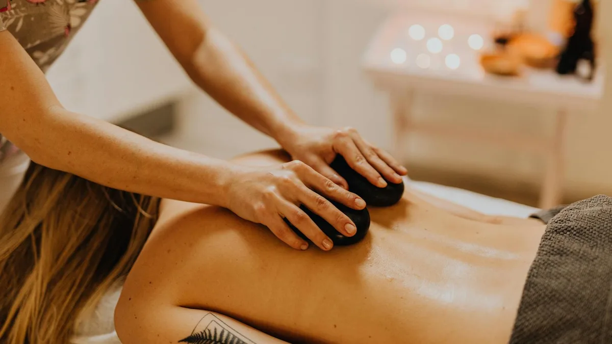 Illustrative massage and spa image; not a photo of this business