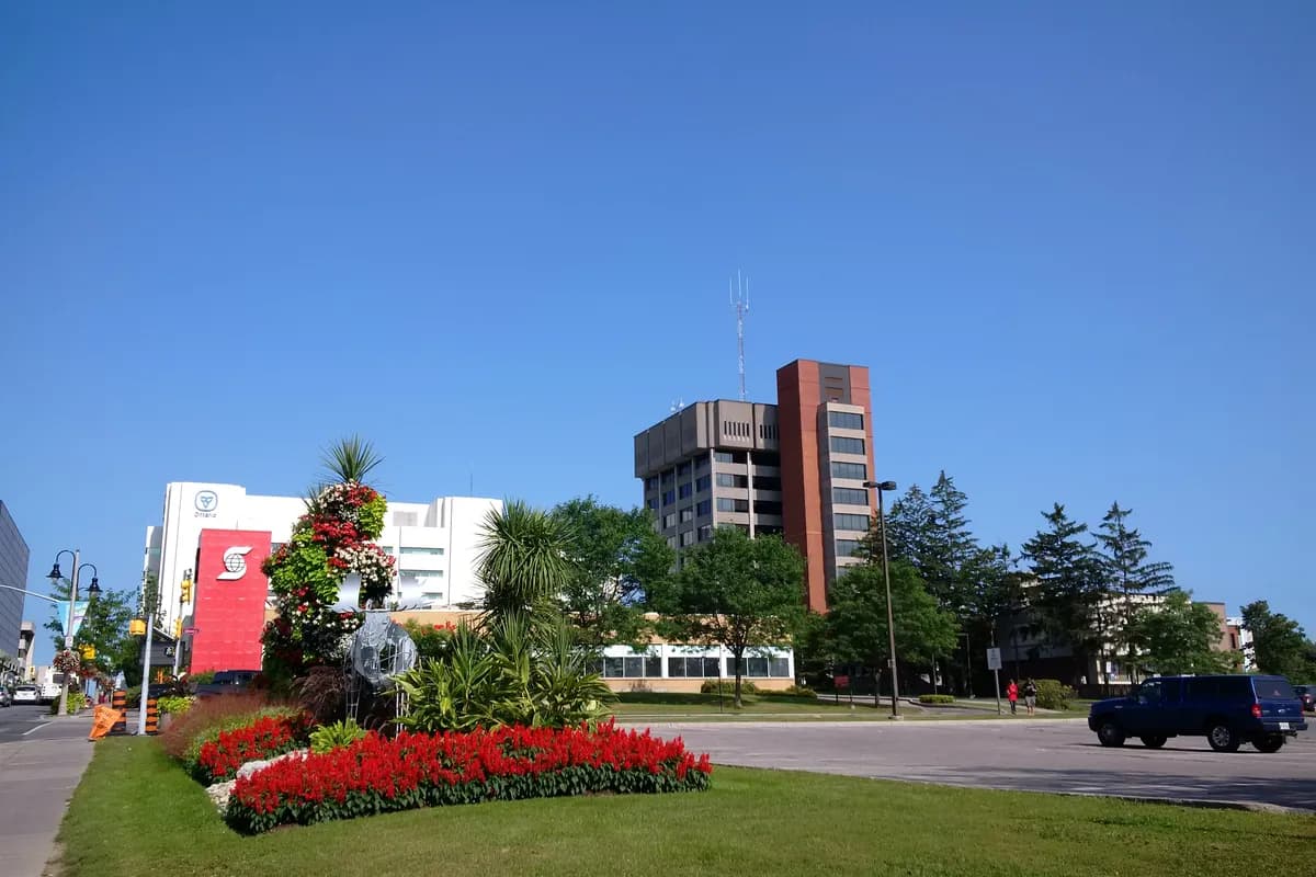 Oshawa lakefront shoreline view
